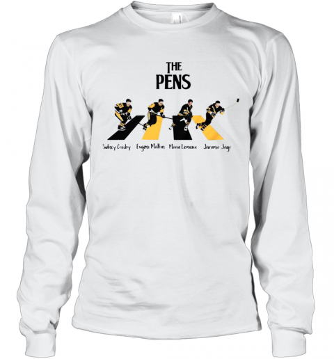 The Pittsburgh Penguins Sidney Crosby Evgeni Malkin Abbey Road Long Sleeve T-Shirt