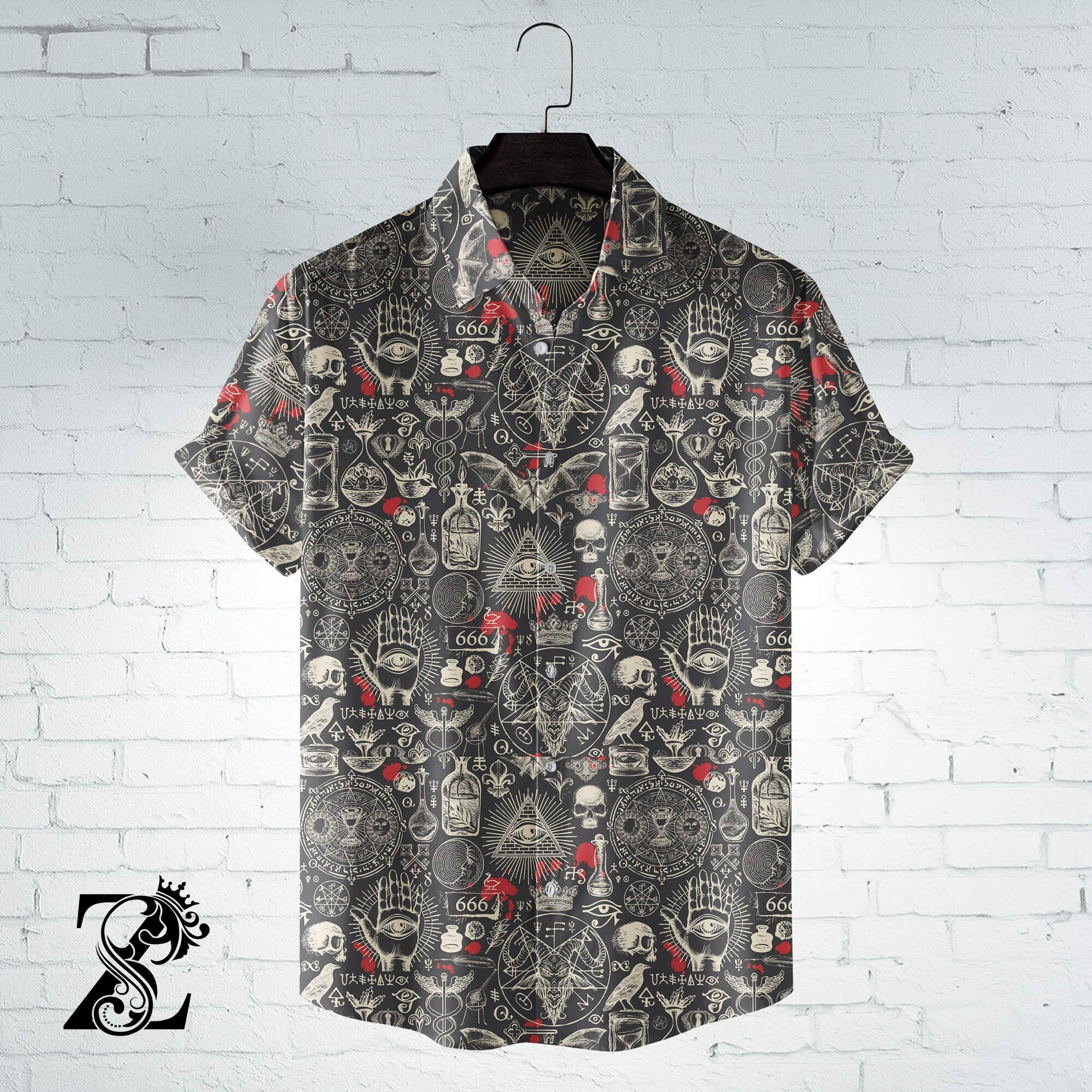 666 Hawaiian Shirt – Hrc3166C