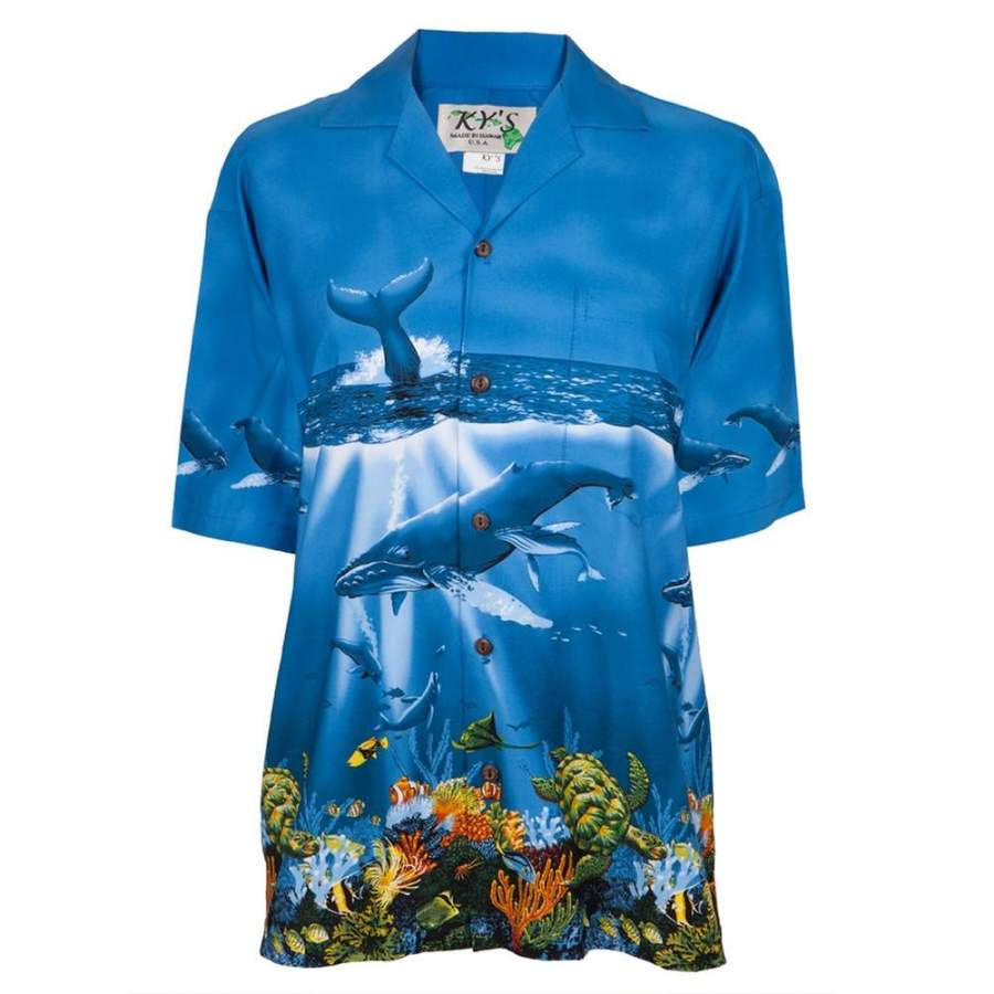 Whales Swimming In The Ocean Hawaii Shirt Ha33784