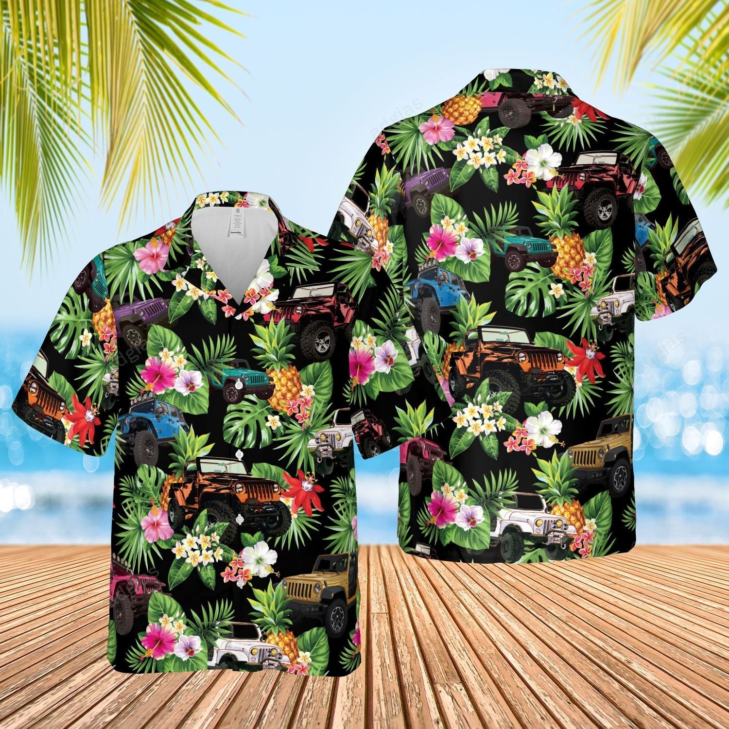 Jeep Cars Hawaiian Hawaii Aloha Outfit Lt11