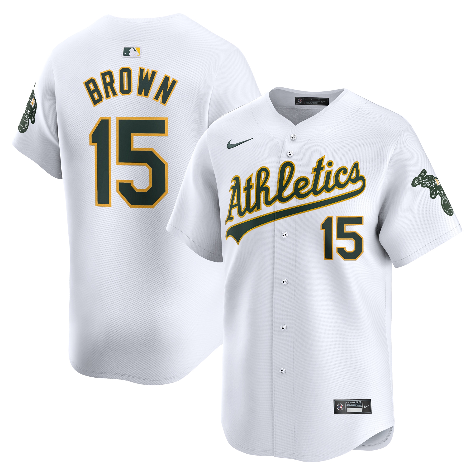 Seth Brown Oakland Athletics Home Limited Player Jersey – White