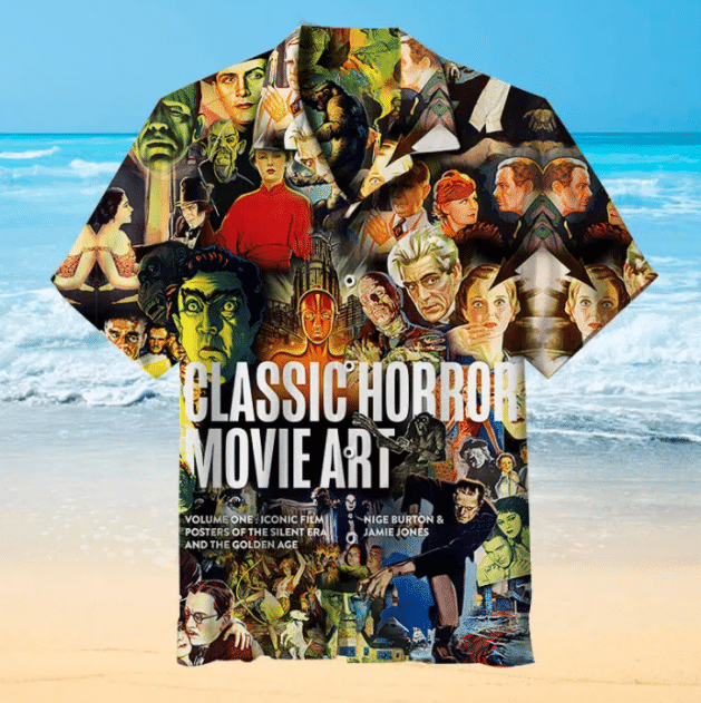 Classic Horror Movie Art For Man And Woman Print Short Sleeve Hawaii Shirt Ha16785