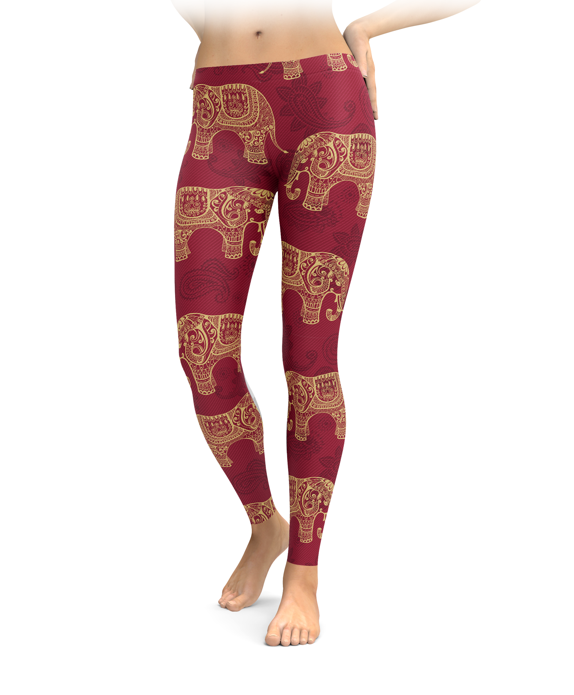 Intricate Elephant Leggings