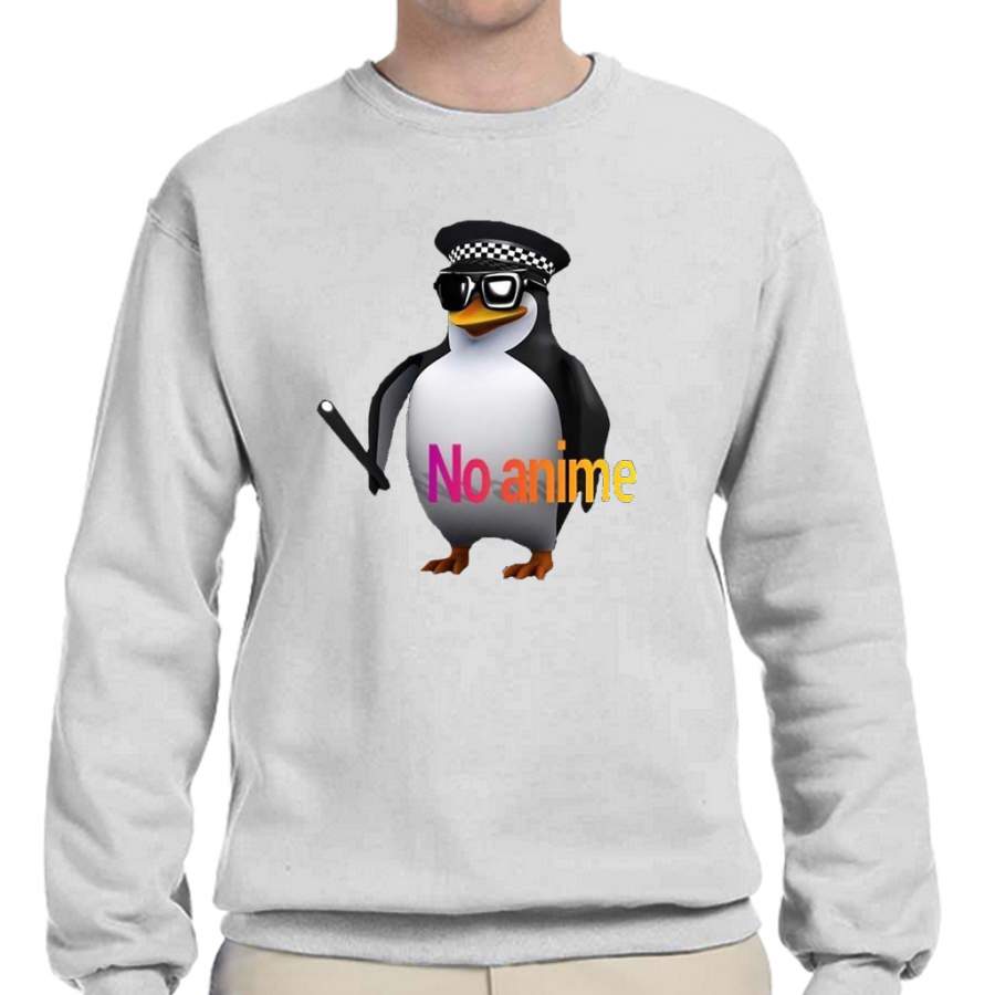 No Anime Penguin Crew Neck Sweatshirt