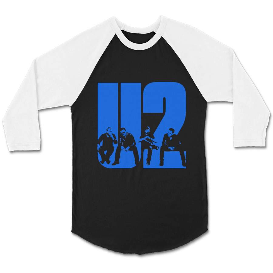 U2 The Joshua Tree Tour Bono The Edge Adam Clayton Larry Mullen Jr Ivan Mc Cormick Peter Martin Dik Evans CPY Unisex 3/4 Sleeve Baseball Tee T-Shirt