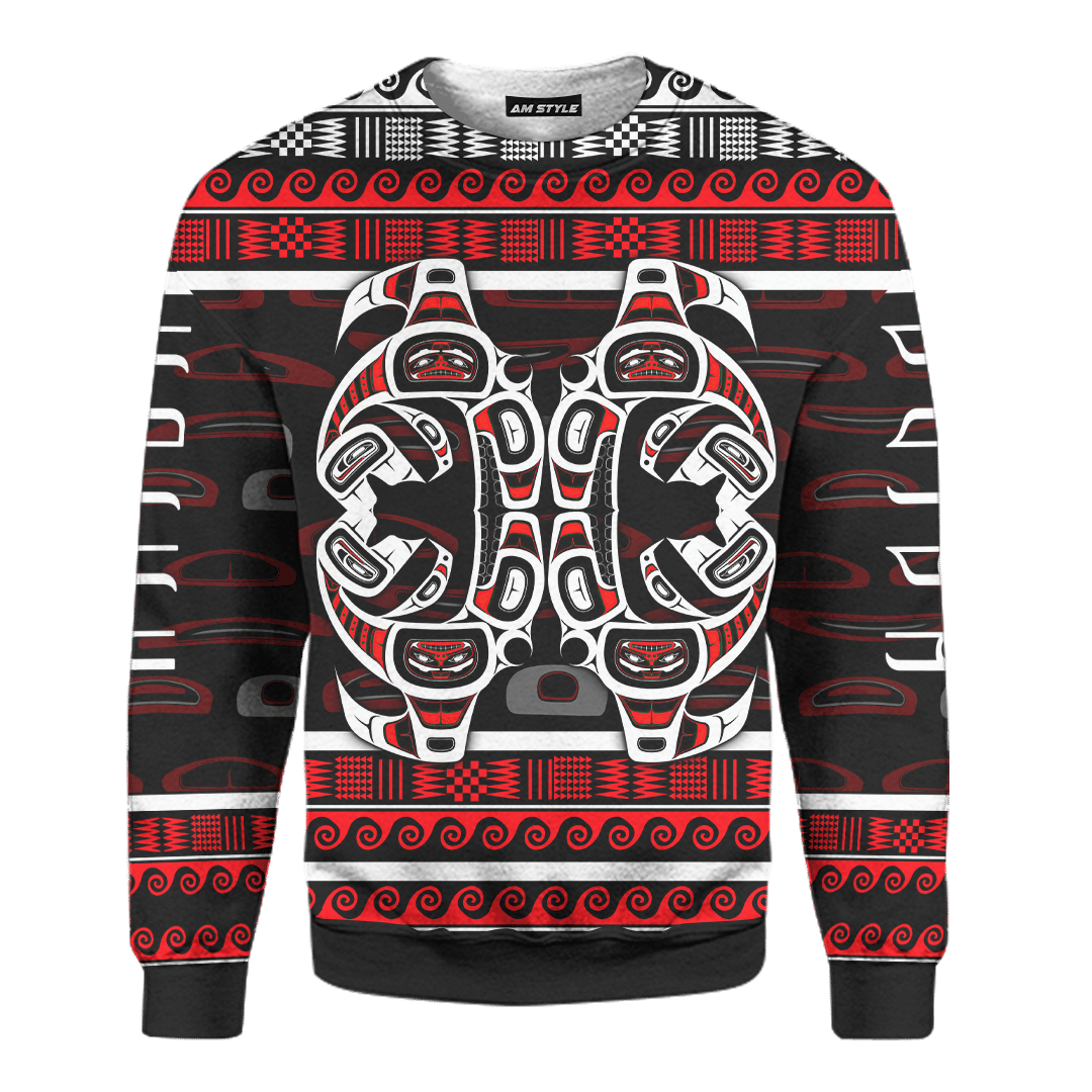 The Killing Whale Native American Pacific Northwest Style Customized All Over Printed Sweatshirt