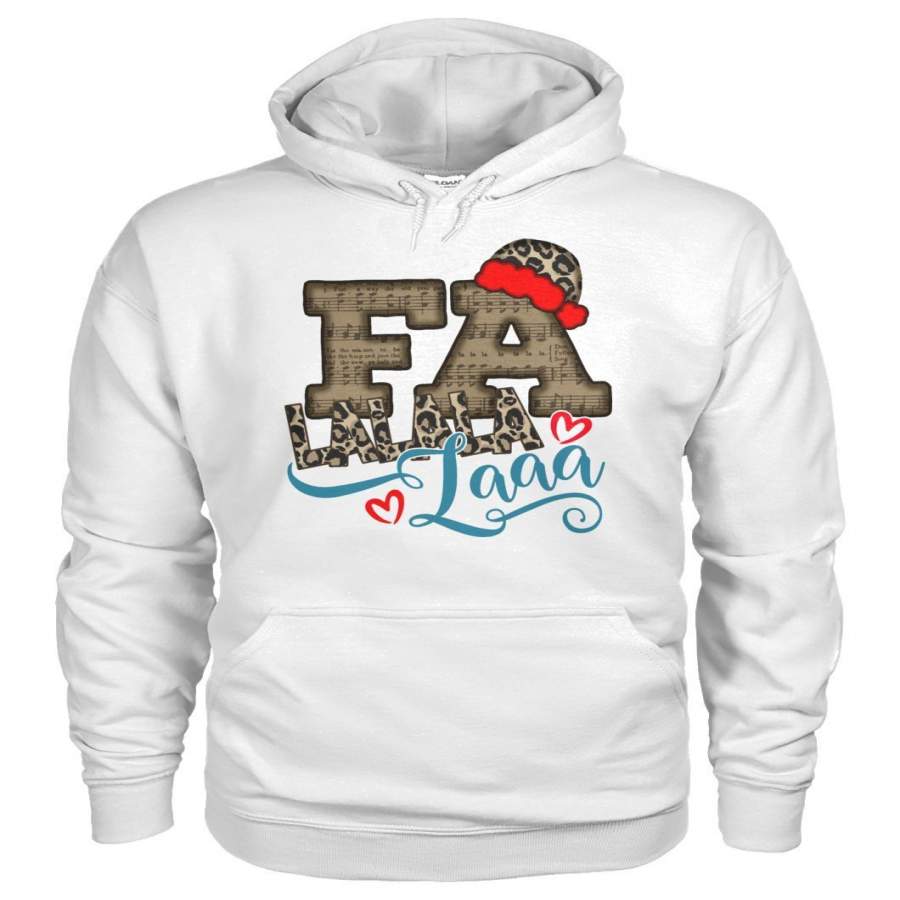 Fa Lalala Laaa Leopard Santa Hat Hoodie