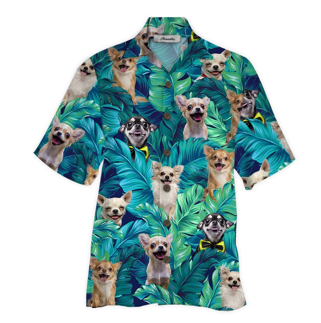 Chihuahua Blue High Quality Unisex Hawaii Shirt For Men And Women Ha108279