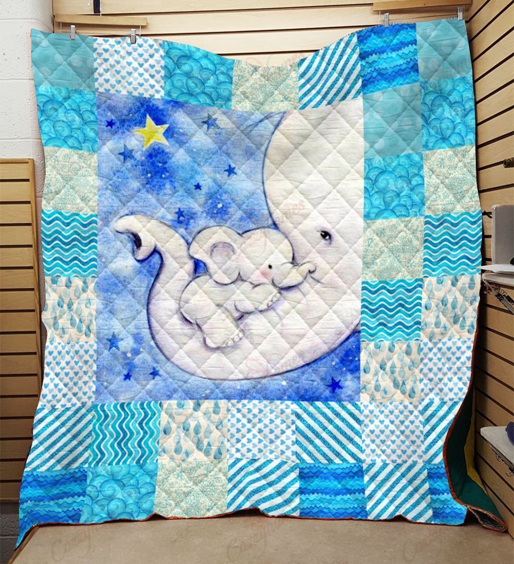 Elephants XL2703626CL Quilt Blanket