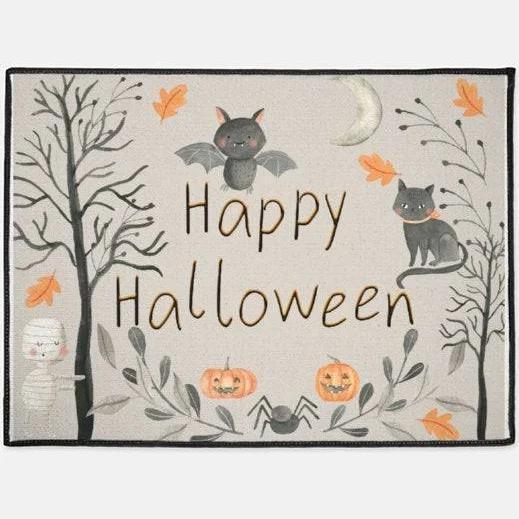 Happy Halloween Bats Pumpkin Halloween Doormat Indoor And Outdoor Mat Entrance Rug Funny Home Decor Closing Gift Gift For Friend Family Gift Idea