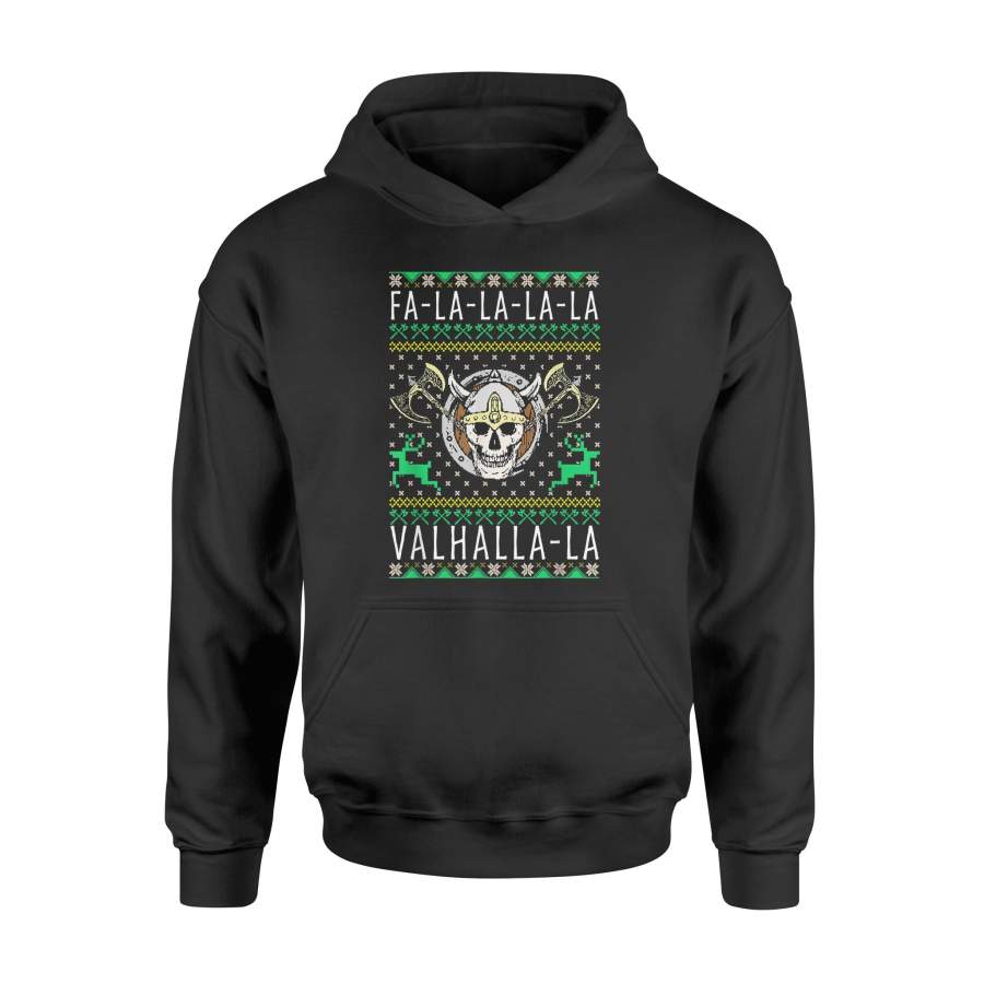 Fa-La-La-La Valhalla-La Viking God Christmas T-Shirt – Standard Hoodie