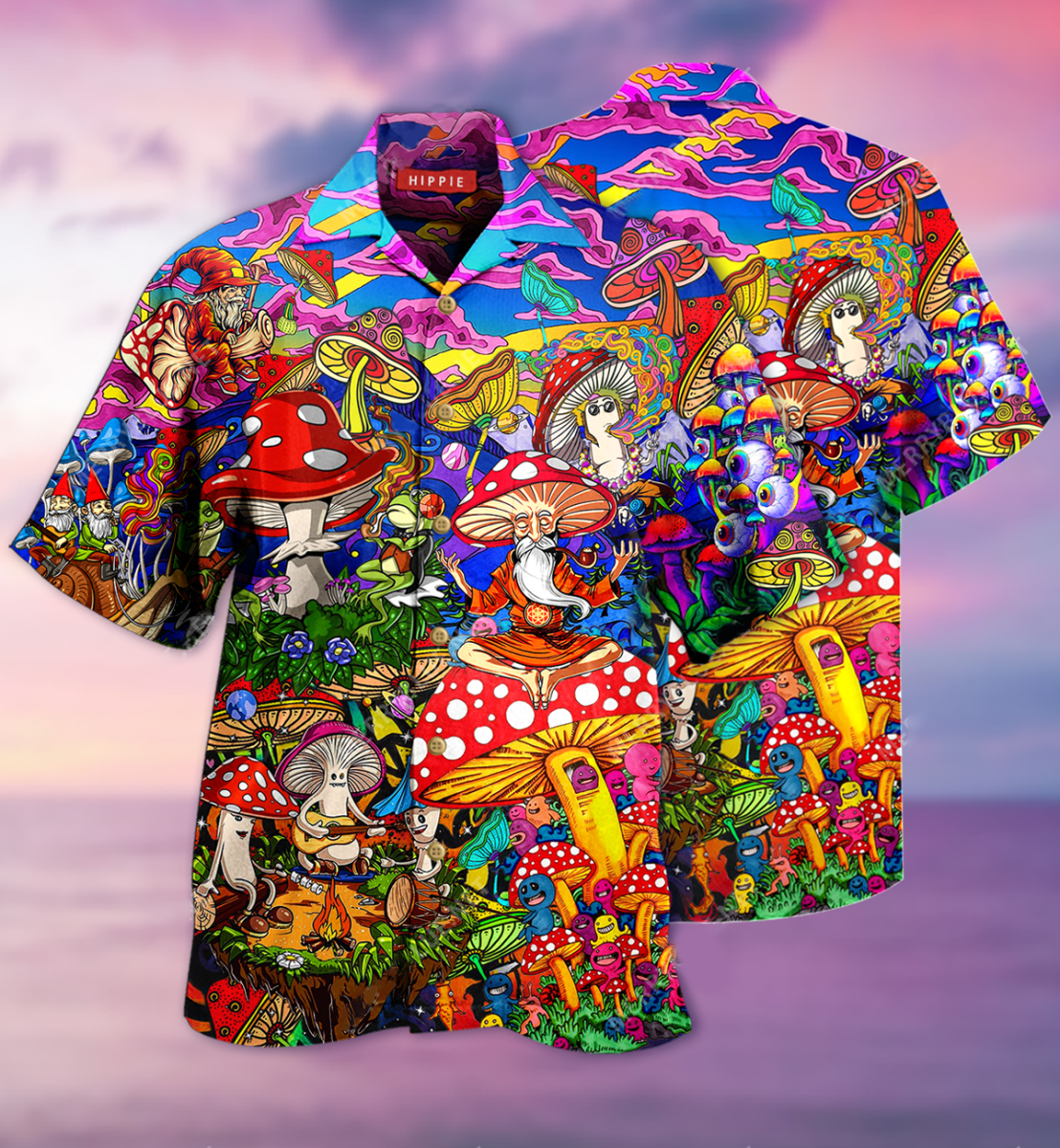 Amazing Hippe Mushroom Unisex Hawaii Shirt Ha93750