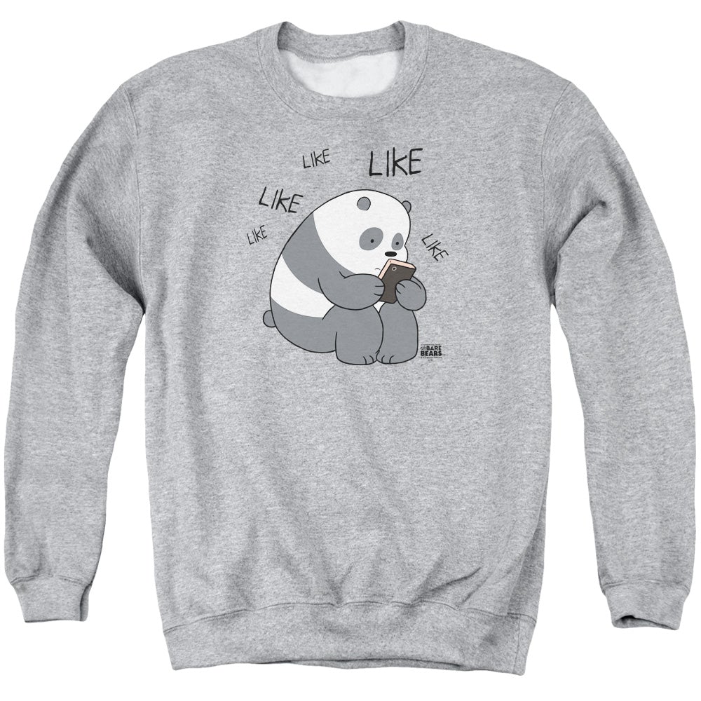 We Bare Bears Like Like Like Mens Crewneck Sweatshirt Athletic Heather