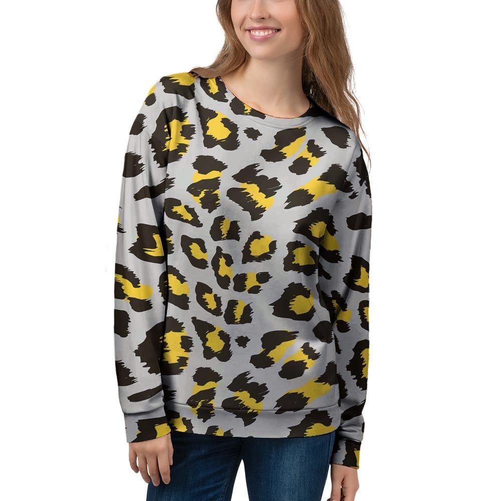 Grey Leopard Women’S Sweatshirt