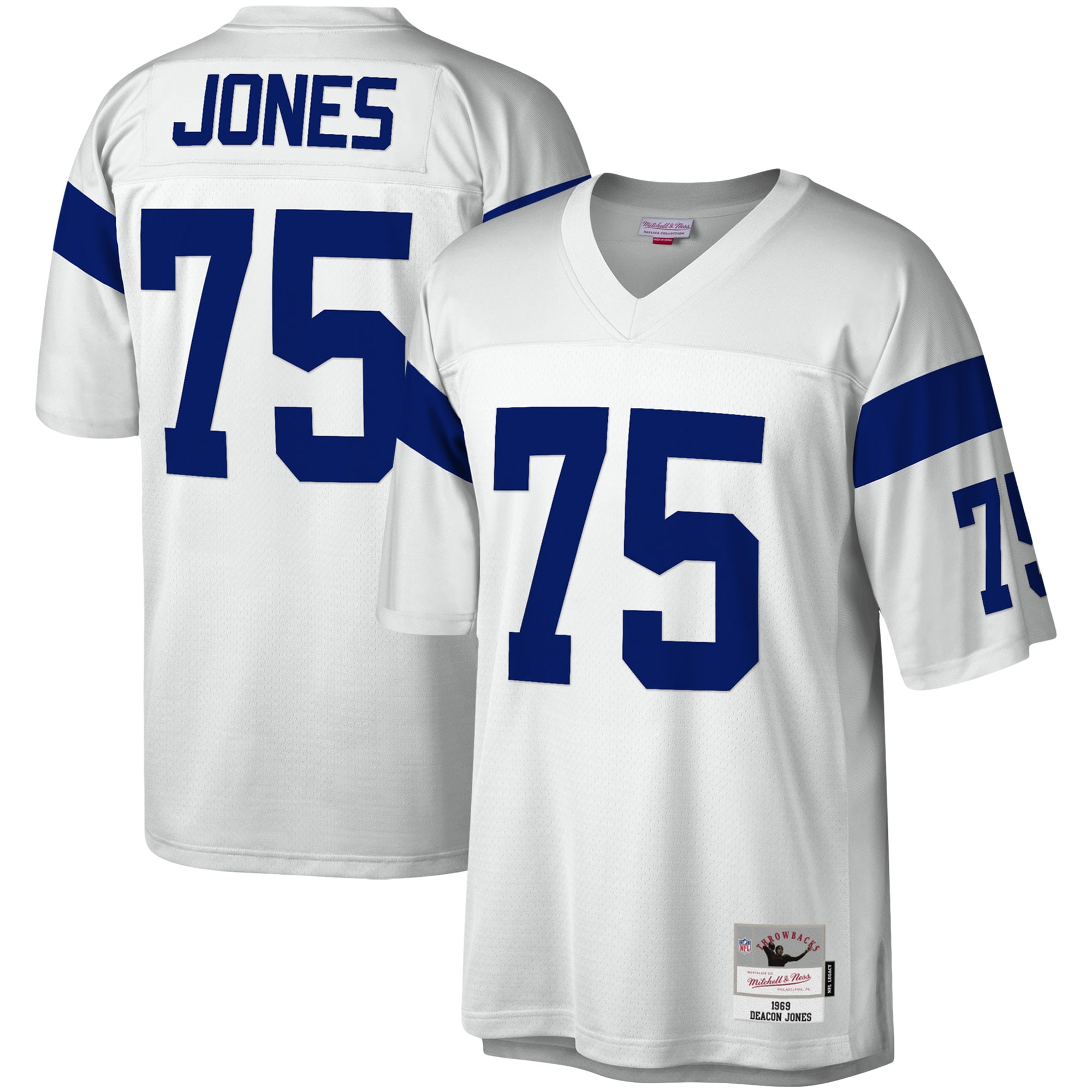 Deacon Jones Los Angeles Rams Mitchell & Ness Legacy Replica Jersey – White