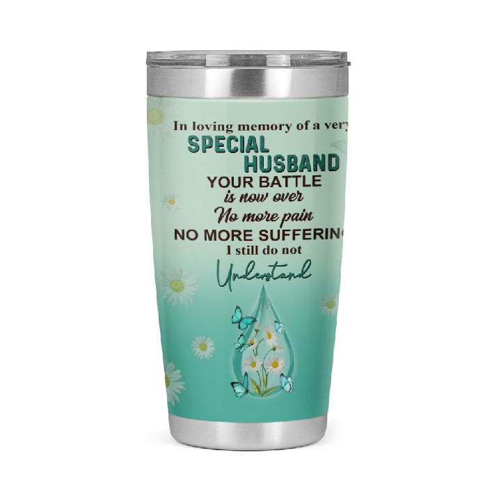 Loving Memory I’M Proud To Say You Are My Husband Stainless Steel Skinny Tumbler Bulk, Double Wall Vacuum Slim Water Tumbler Cup With Lid, Reusable Metal Travel Coffee Mug