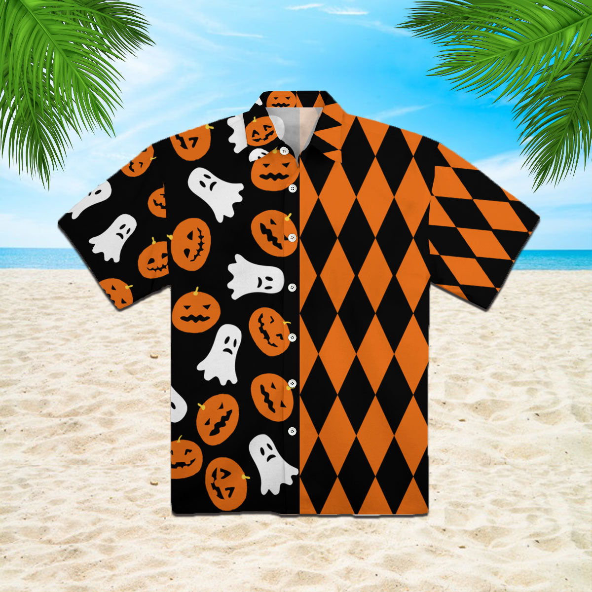 Oragontee Boo Pumpkin Halloween Hawaii Shirt For Men Women Adult Ha14432