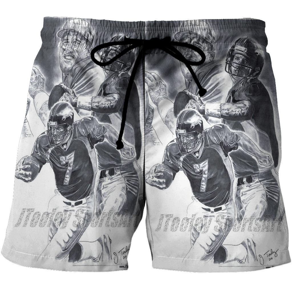 Denver Broncos John Elway V41 3D All Over Print Summer Beach Hawaiian Short