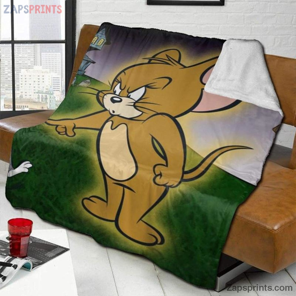 Tom And Jerry Movie Jerry Angry Blanket