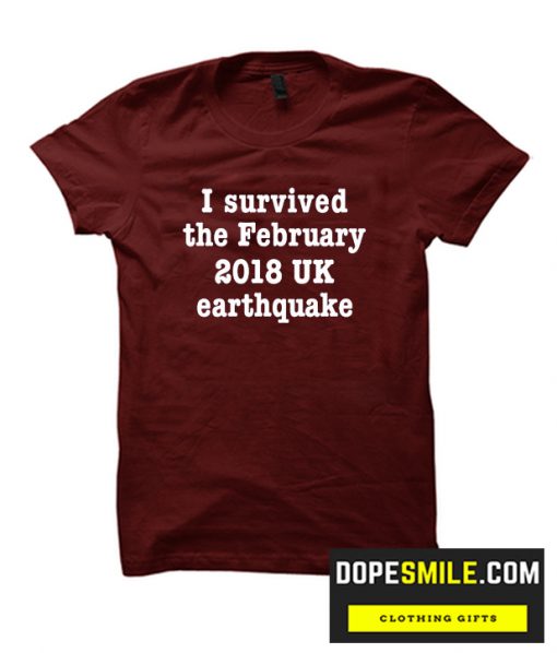 I survived The Feb Earthquake cool T shirt