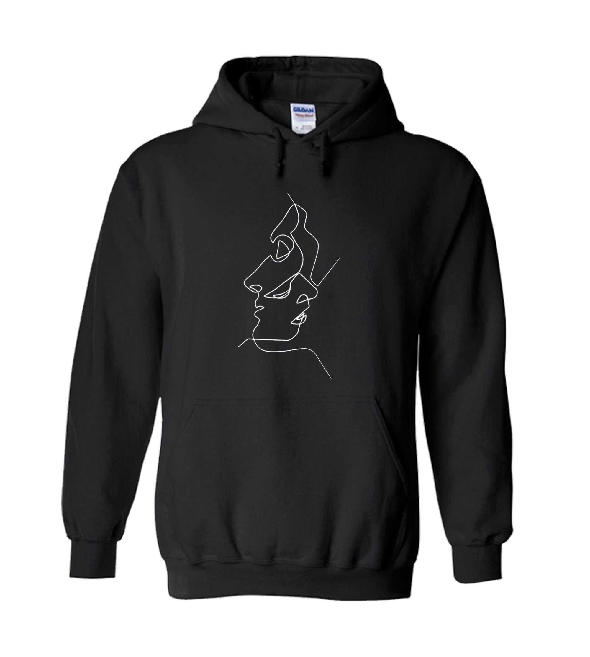 Abstract Face Design Unisex Hoodie