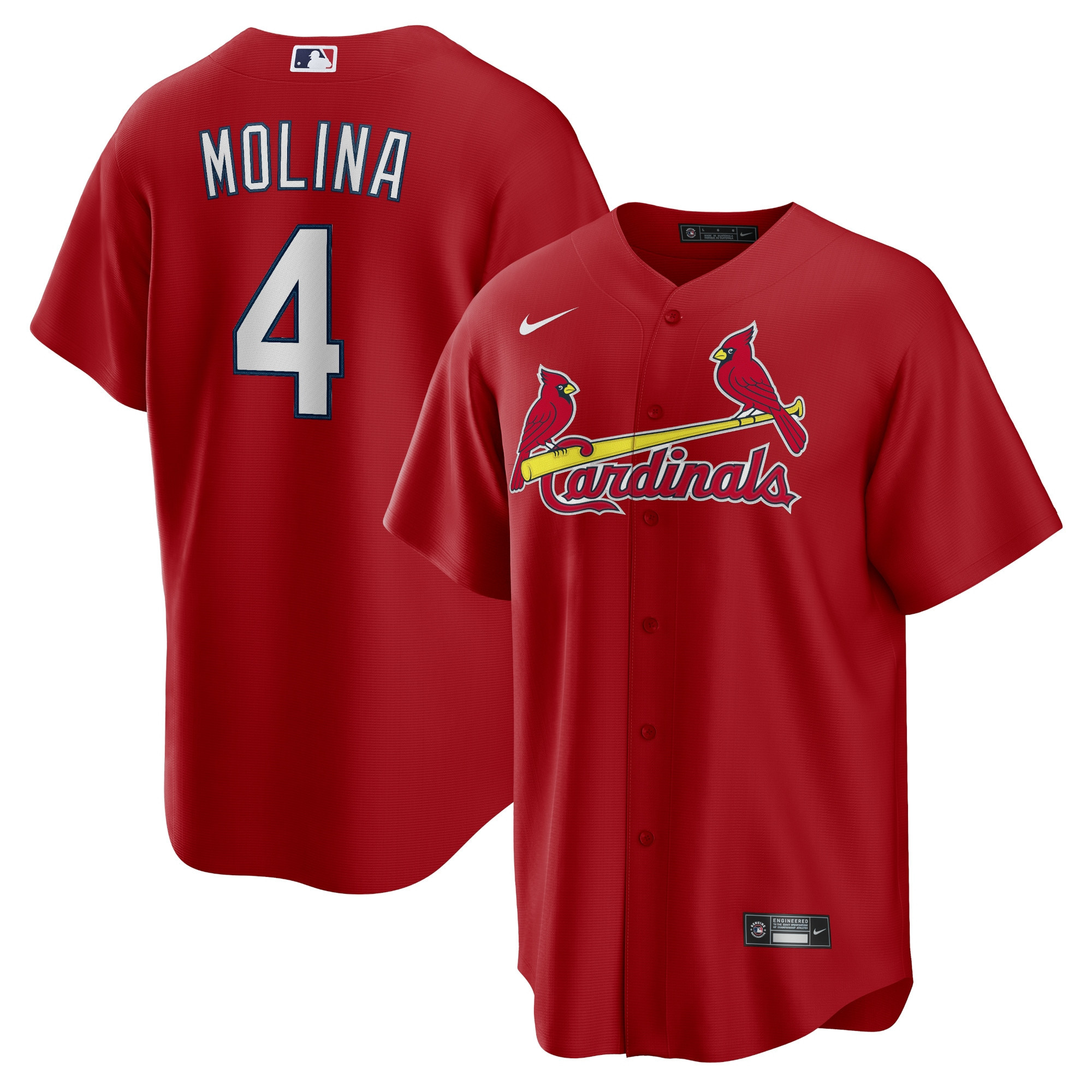 Yadier Molina St. Louis Cardinals Alternate Replica Player Name Jersey – Red MLB