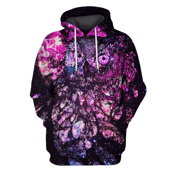 3D Owl Galaxy Hoodies – T-Shirt Apparel
