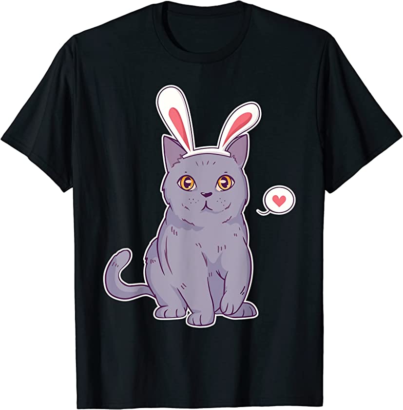 Easter Bunny Cat Costume T-Shirt