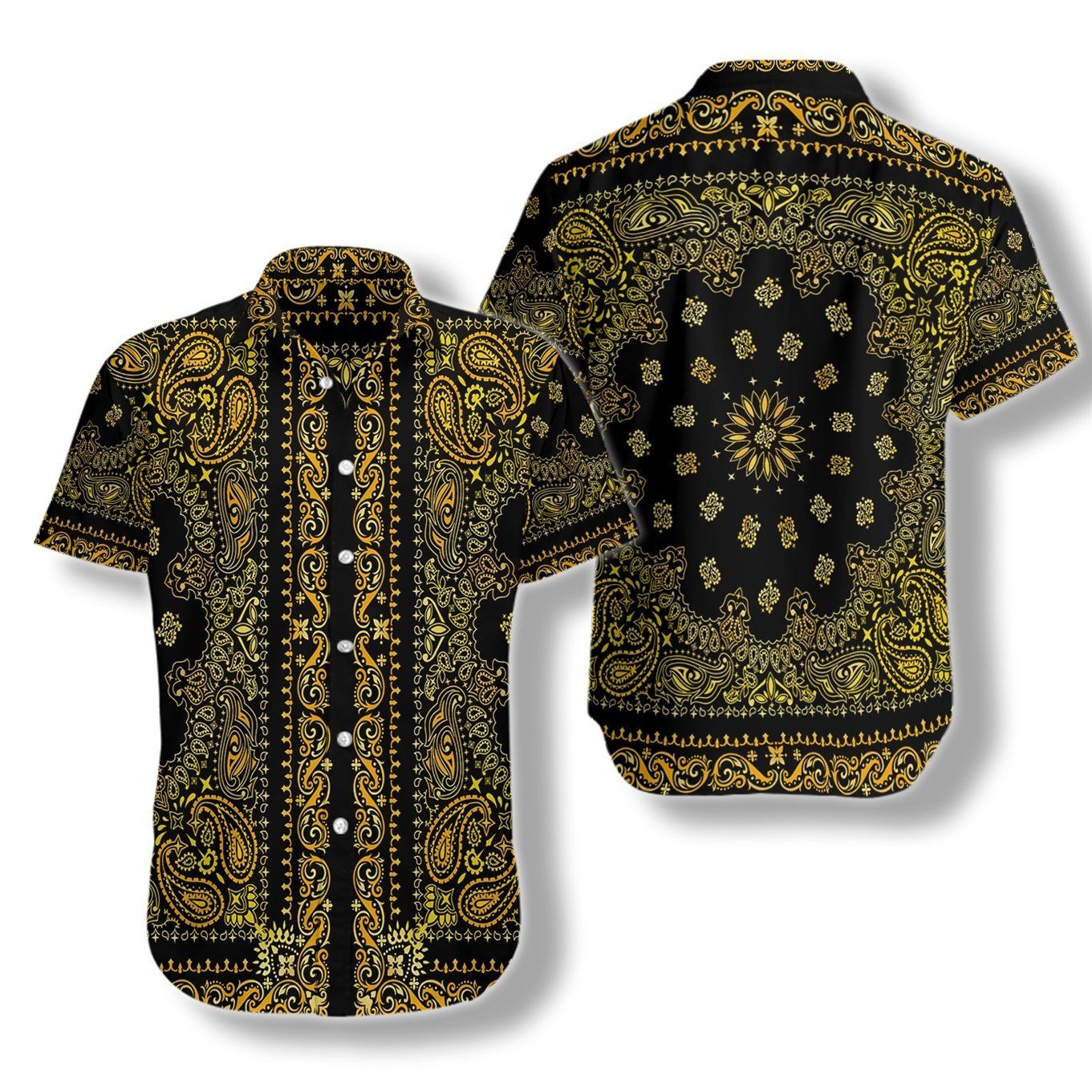 Bandana Royalty Pattern 1908 Hawaii Shirt Ha18477