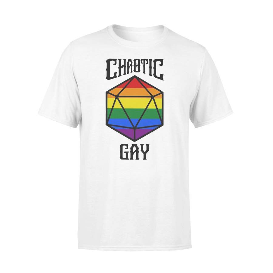 Chaotic Gay Rainbow Dice T-shirt