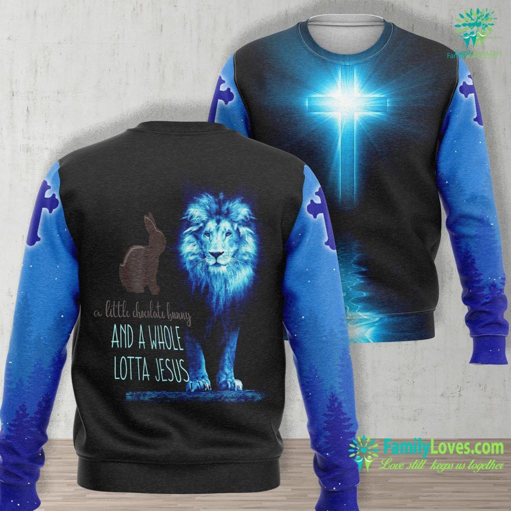 The Jesus I Never Knew Easter Chocolate Bunny Jesus Gift For Christian Mom Jesus Unisex Long Sleeve Sweatshirt All Over Print