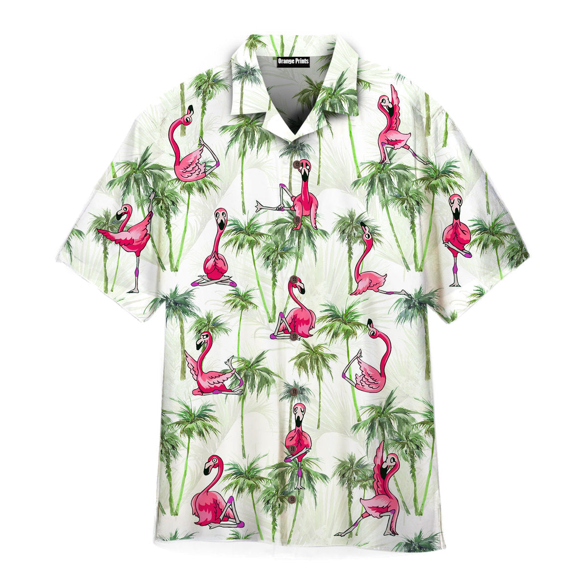 Workout Flamingos Bird Yoga Aloha Hawaii Shirts For Men Women Ha38088