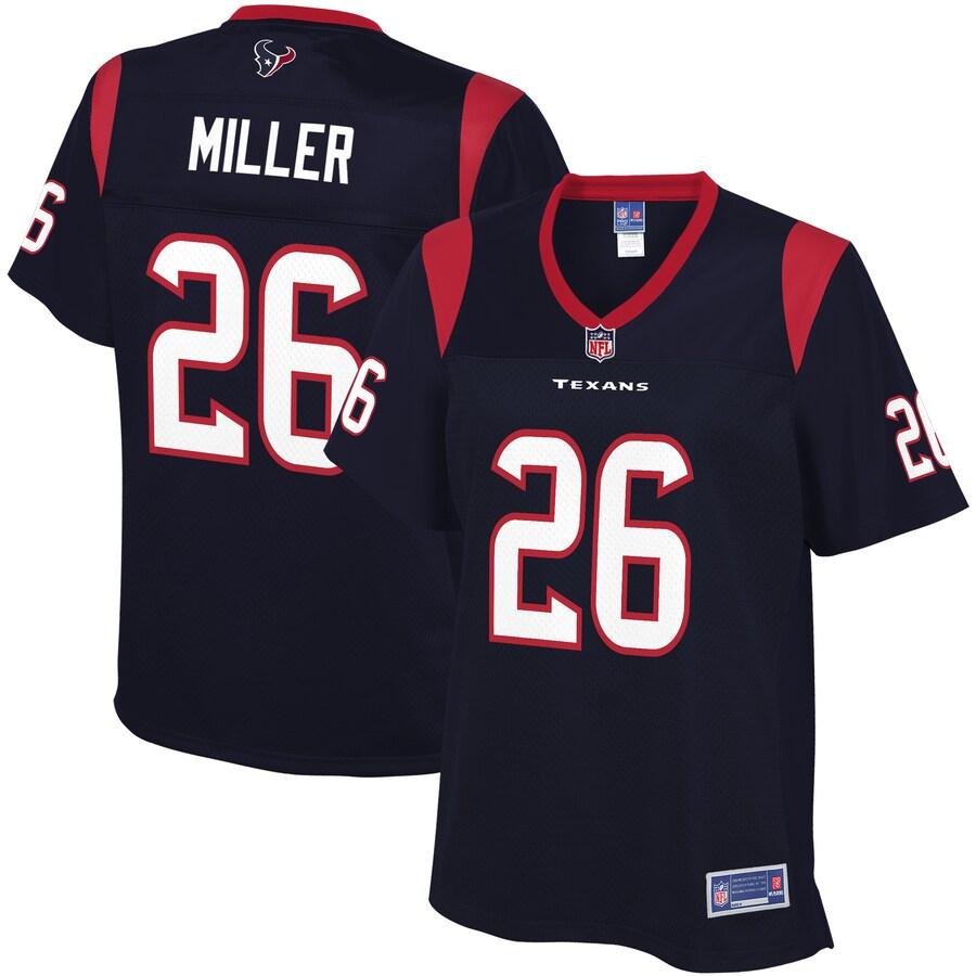 Womens Houston Texans Lamar Miller NFL Pro Line Navy Team Color Jersey