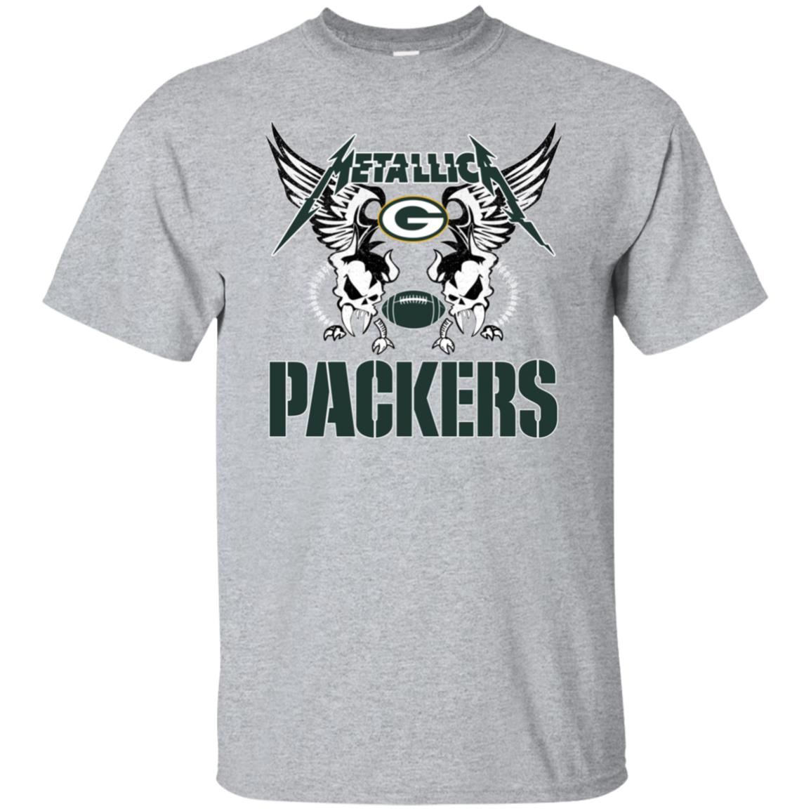 Green Bay Packers Metallica Heavy Metal Football Tshirt | Rook Brand Clothing