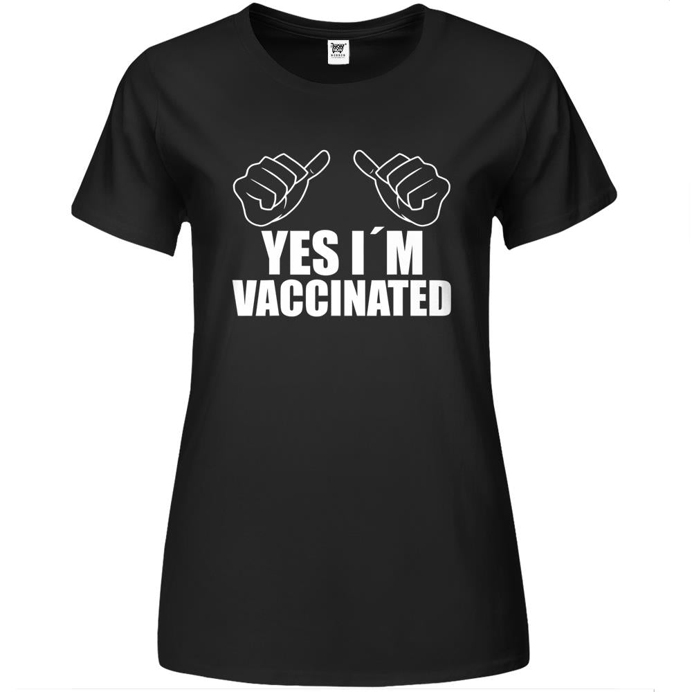 Yes Iam Vaccinated Vaccine 2021 Gift Vaccination Premium Womens Tshirts