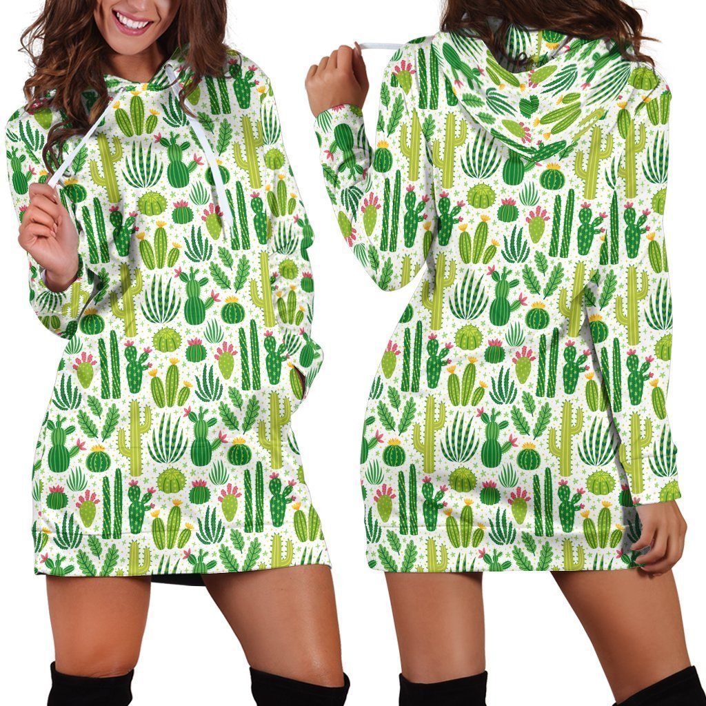 3D All Over Printing Green Cacti And Flower Legging