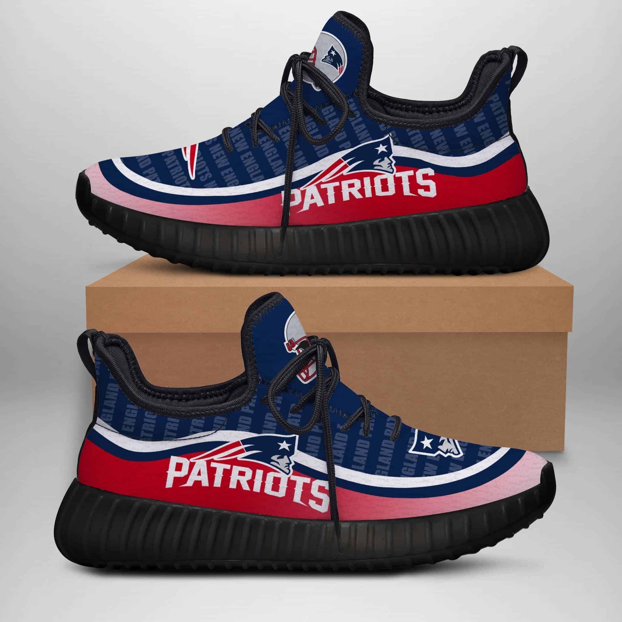 New England Patriots Yeezy Boost 350 V2 Shoes Top Trending Custom Shoes Gift 3