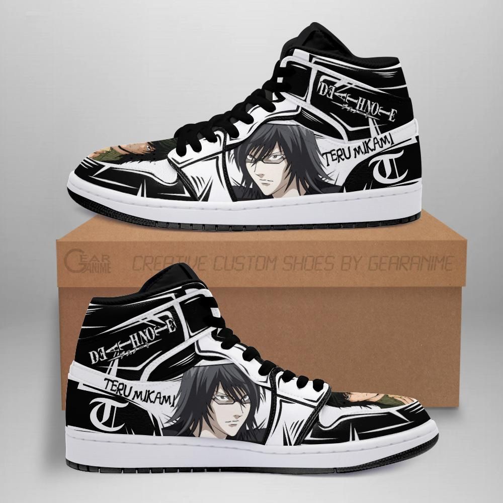 Light Teru Mikami Custom Death Note Anime Fan Mn05 Air Jordan Shoes Sport Sneakers