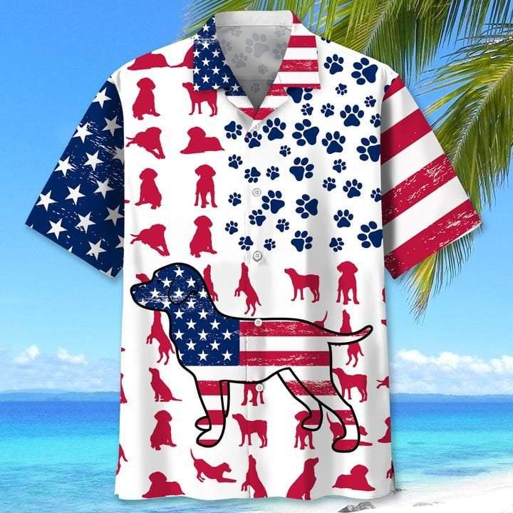 Labradog Flag Hawaii Shirt Unisex Adult Ha39269