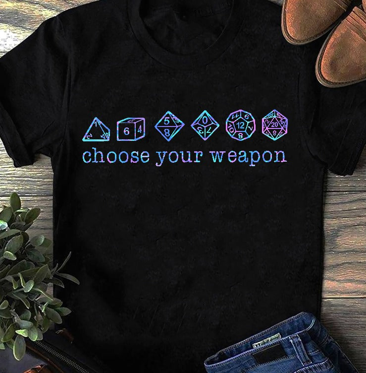 Choose Your Weapon Cotton T-Shirt