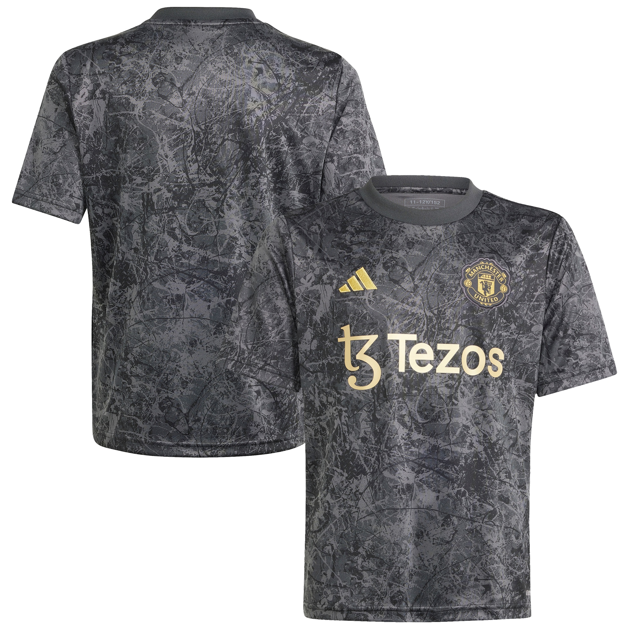 Manchester United x Stone Roses 2023/24 Pre-Match Top – Black 2