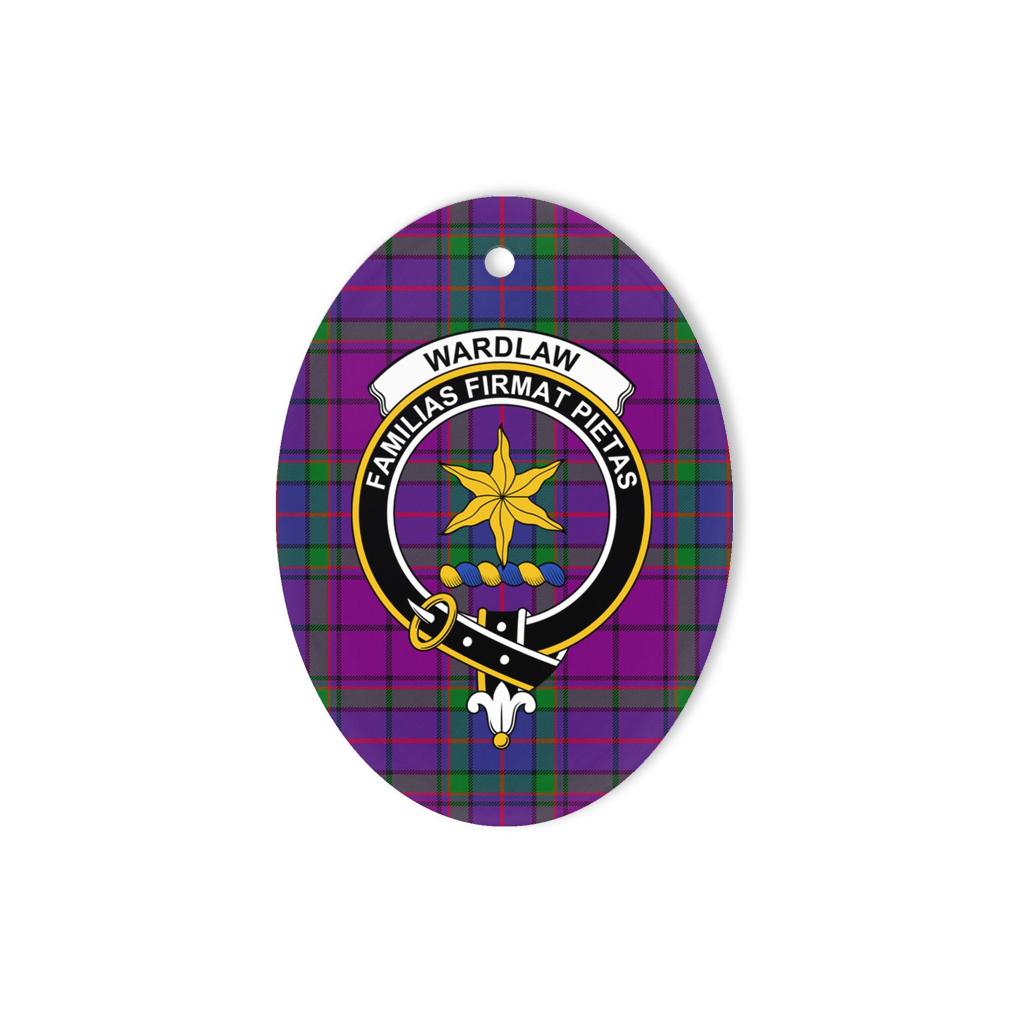 Wardlaw Scottish Clan Plaid Ornament Gift. Christmas Tree Ornament Wardlaw Clan Tartan Ornament Great Christmas Ornaments Gift Oval Ornament