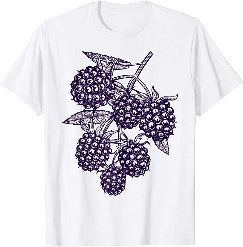 Blackberry Fruit Retro Vintage Graphic Gift – Blackberry T-Shirt