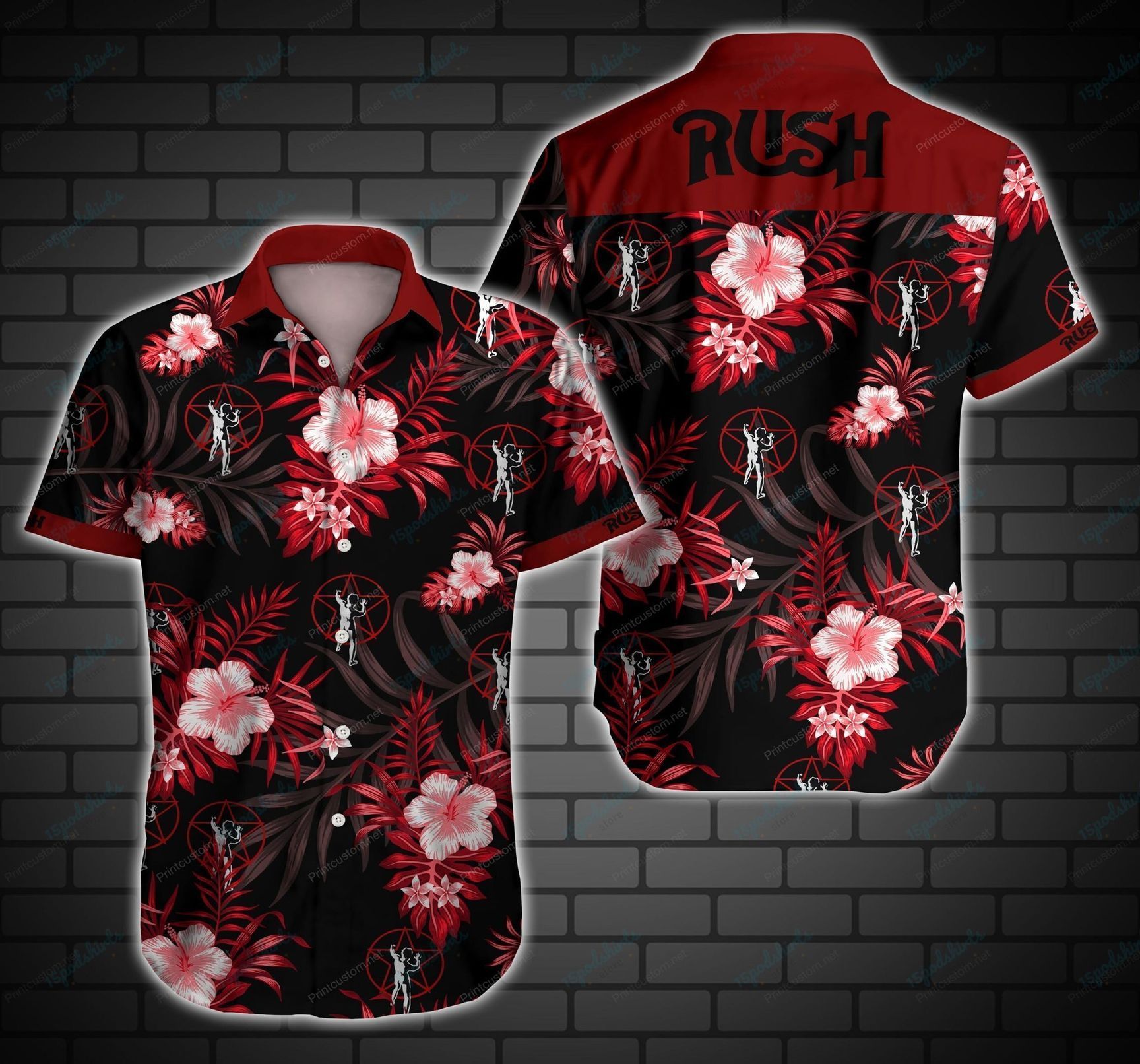 Rush Hawaiian Shirt 1 - Roticstore Design