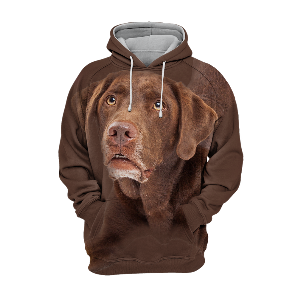 Unisex 3D Graphic Hoodies Animals Dogs Labrador Chocolate