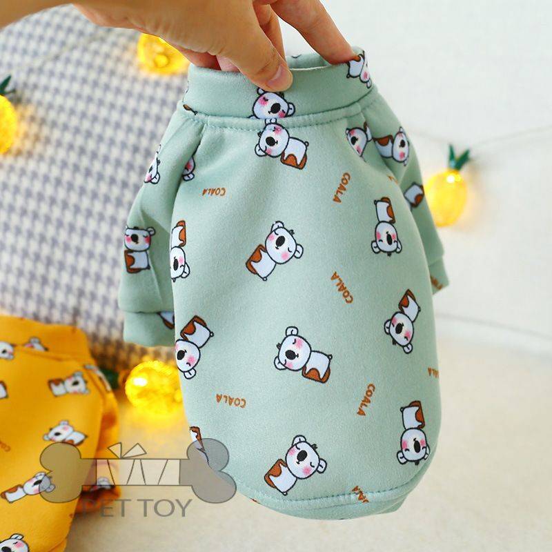 Winter Warm Pet Cat Clothes for Cats Cartoon Cotton Puppy Dog Kedi Sweatshirt Yorkshire Katten Clothing Pet Products Cat costume