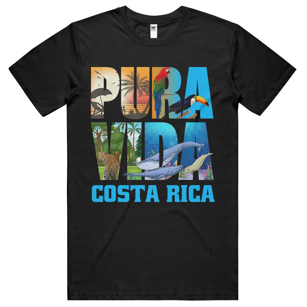 Costa Rica Pura Vida Shirt Animals Nature Pura Vida T Shirts