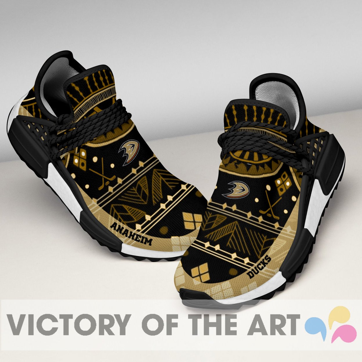 Wonderful Pattern Human Race Anaheim Ducks Shoes For Fans