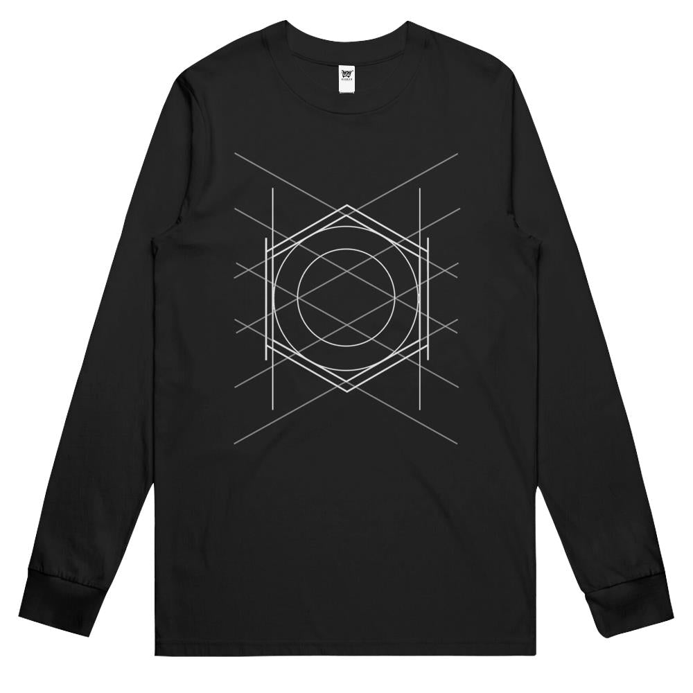 Geometric Pattern Long Sleeve T Shirts