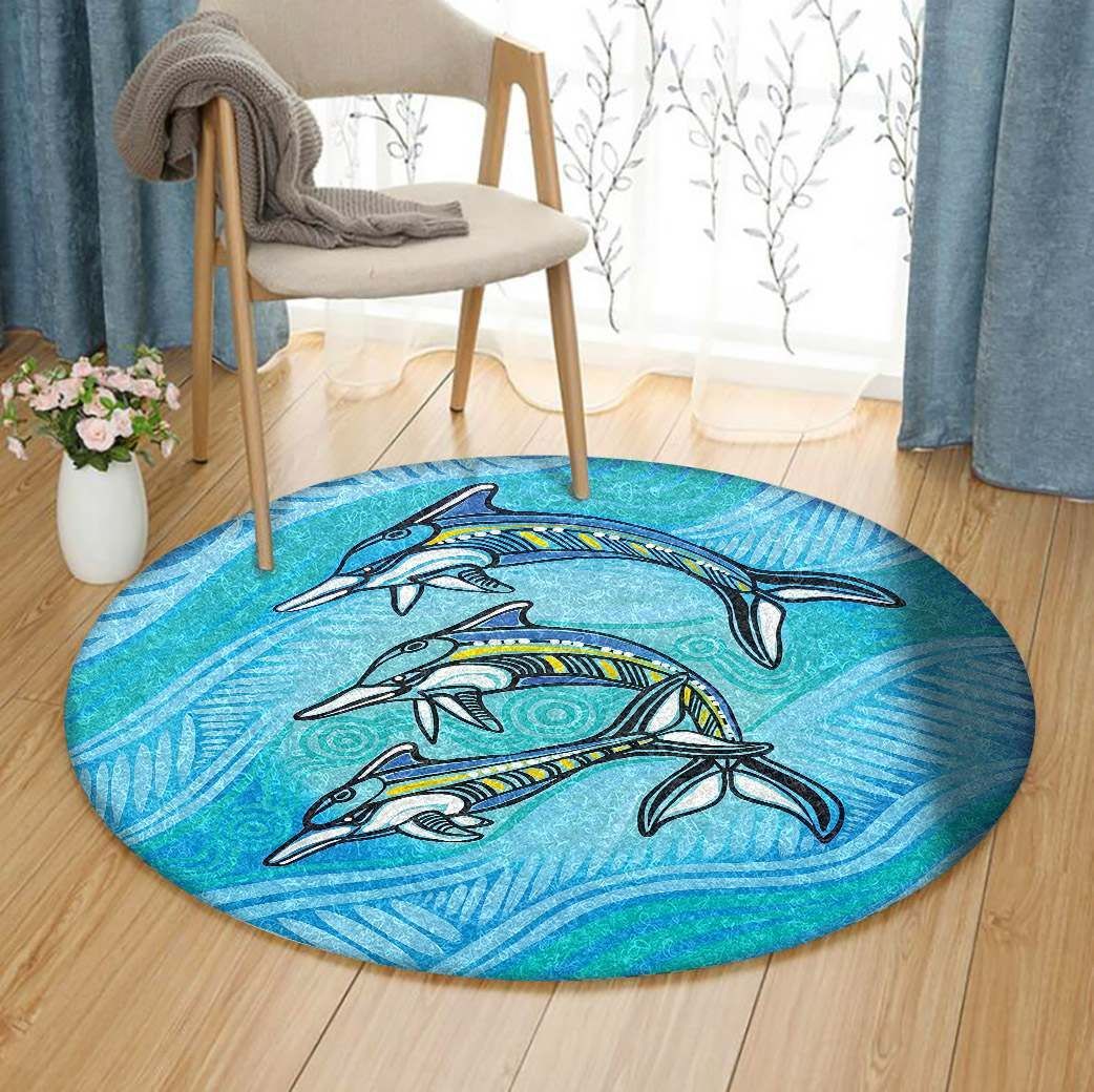 Dolphin GE4729 Round Rug  CYSI2907